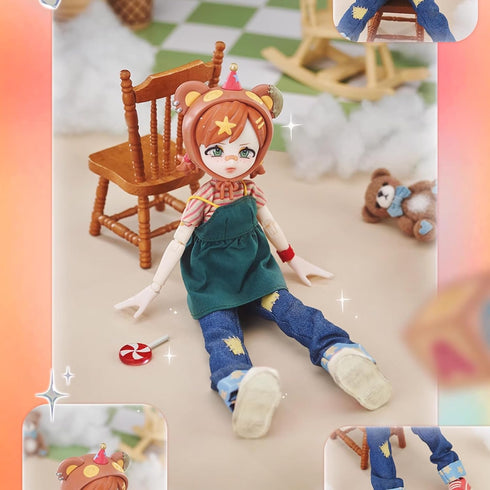 18cm Lynna-1box) CALEMBOU BJD Blind Box, Eve Lynna Series Ball Jointed Doll, Cute Dress Up Doll with Joints, Collection