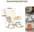 Nursery Rocking Chair Cover, Jacquard Stretch Cover for Nursery Rocking Chair Teddy Upholstered Glider Rocker, Rocking