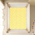 miaozhen 1 Pack 52x28 Cotton Crib Sheets for Baby Boys Girls Soft Comfy Anime Goat Pastel Yellow Children Crib Sheet