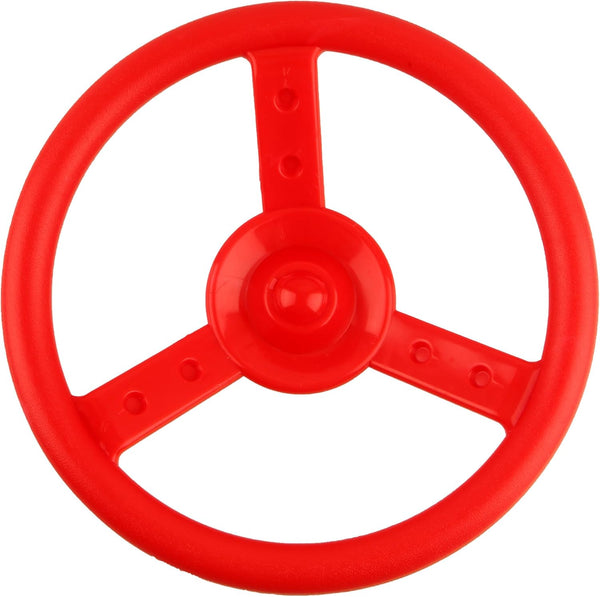 Playground Steering Wheel Accessories, Plastic Swingset Steering Wheel for Outdoor Playset (1, Red)