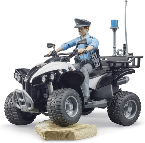 Bruder 63011 Police Quad with Light, Skin Policeman and Accessories