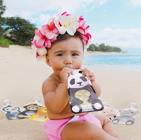 Squooshi Reusable Baby Food Pouches for Toddlers, BPA Free Plastic, Food Safe, Freezer Safe for Applesauce Yogurt