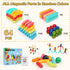 64PCS Paaxido Magnetic Building Blocks - Montessori Sensory Toys with Stronger Magnets, STEM Learning Toys for Kids