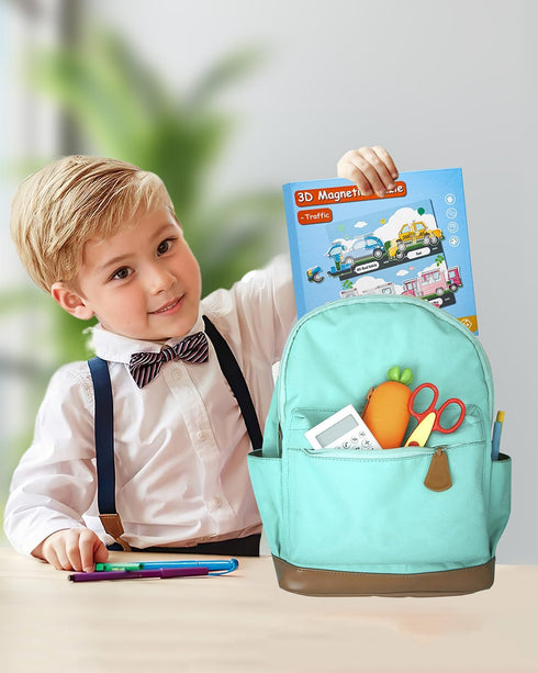 Magnetic Puzzles for Toddlers 1-3: Travel Games for Kids Ages 1-5, Learning Magnet Gift for Road Trip