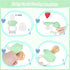 BXLL 10 Set Pcs Green Silicone Baby Feeding - Baby Led Weaning Supplies with Suction Bowl, Divided Plate, Bibs, Fruit