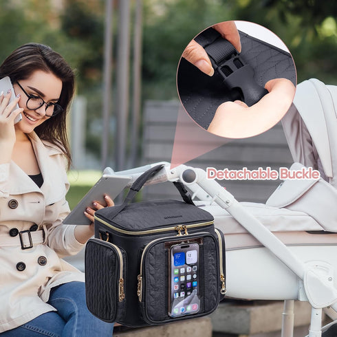 Pack 6 9 SFYBYHEART Breastmilk Cooler Travel Bag with Ice for Baby Bottles Up to Ounce - Insulated Bottle bag