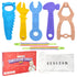 Teething Tools Teether for Baby - 5 Premium Silicone Baby Teething Toys with 2 Straps and Travel Bag