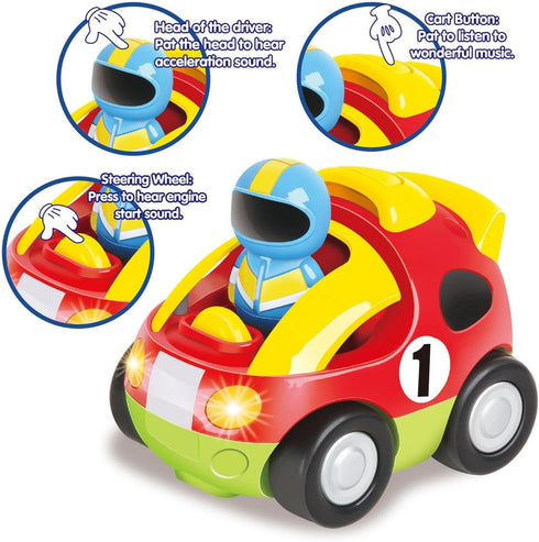 Liberty Imports My First Cartoon RC Race Car Radio Remote Control Toy for Baby, Toddlers, Children