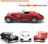 1:28 Scale Diecast Metal Antique Classic Model Cars, Collectible Toy Gifts in Red, Length 6.5in/16.8cm