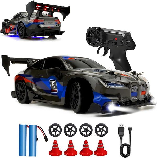HTURCCOP RC Drift Car 2.4GHz 1:24 Scale 4WD 25KM+/H High Speed Model