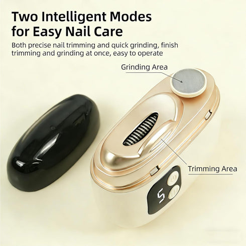 Sacwelber 2026 4-in-1 Trimmer, Electric Nail Clipper with LED Light, Improved Nail Clippers, Safe Automatic Baby Nail