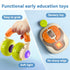 6-12 7 9 18M 1 2 3 iPlay, iLearn Baby Musical Toy Month, Infant Pretend Headphone & Mouse Activity Toy Light Sound