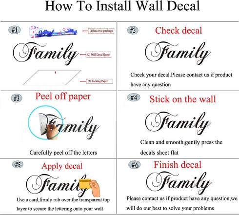 Family Like Branches on a Tree Wall Sticker, Removable Home Decor Art Stickers (Family Tree)