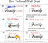Family Like Branches on a Tree Wall Sticker, Removable Home Decor Art Stickers (Family Tree)