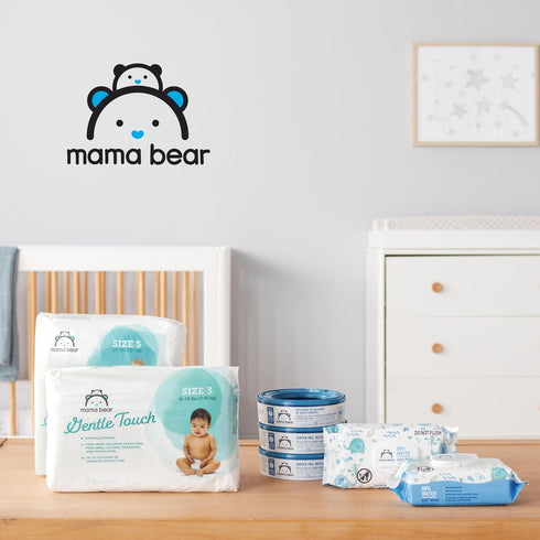 100 Count, 6 oz Amazon Brand - Mama Bear Breastmilk Storage Bags, Pre-Sterilized, BPA Free, Double Zips