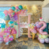 BSMLSPHW 145pcs Pastel Balloon Garland Arch Kit Macaron Rainbow Ballon with Long Foil Ice Cream Ballon for Baby Shower