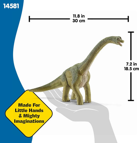 9.5" 4+ 14581 Schleich Dinosaurs - Brachiosaurus - Realistic, Durable Green Dinosaur Toy - Educational Fun Long Neck