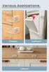 0-12 Maveek Drawer Baby Proofing, Baby Proof Kitchen Drawer Lock, Corner Furniture Latch For Pull-Out Dresser Storage