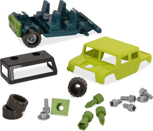 Battat Construction Toys for Kids - Developmental Take Apart Vehicle Kit with Screwdriver and Tools, 3 Years +