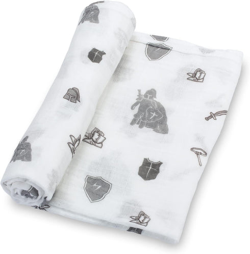LollyBanks Baby Blanket, 100% Cotton Cozy Muslin Swaddle Blankets for Boys, Large