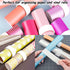 HappyHapi 42 Pack Slap Bracelets, DIY Blank Soft Wristbands for Birthday, Halloween, Christmas Party Favors
