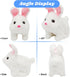 Hopearl Hopping Chubby Rabbit, Interactive Electronic Plush Bunny Toy with Sounds and Movements, Gifts for Toddlers