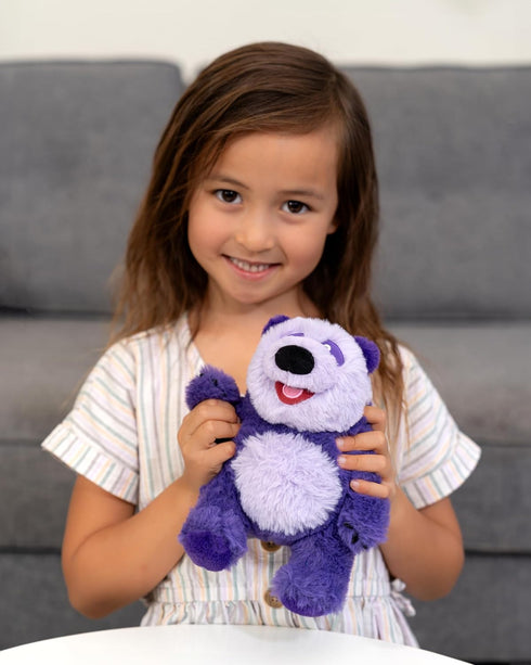 Donkey Hodie 8" Twin Pack Plush Doll, Purple Panda & Duck Duck Toys for Kids
