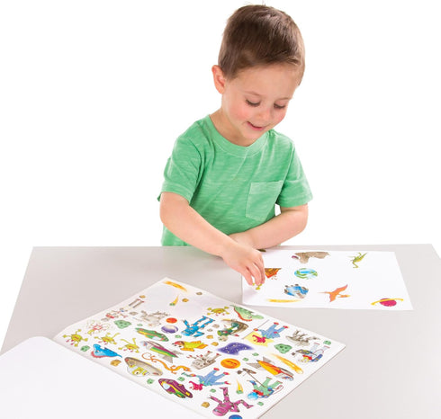 Melissa & Doug Sticker Collection Book: Dinosaurs, Vehicles, Space, and More - 500+ Stickers