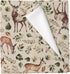 Cstdyfrv Vintage Deer Boho Leaves Baby Blankets for Boys Girls Country Animal Receiving
