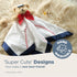 Bearington Collection Lil’ Slugger Snuggler Plush Baseball Lovey, 15 in Plush & Satin Security Blanket