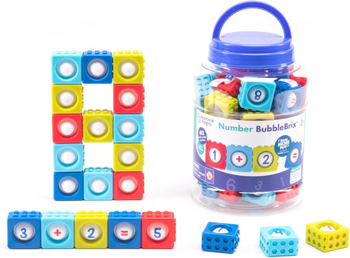 Educational Insights Number BubbleBrix - Toddler Learning Toys, Fidget Popper, Learn Numbers, Gift for Kids Ages 3+