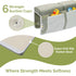 Elbow Set 1.5" 6 Wobbi Baby Bath Kneeler and Rest Pad - Thick Memory Foam Knee Pad for Bathing Babies - Suction Cups