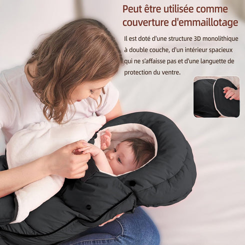 F-Y-YIYI Bunting Bag for Stroller Sleeping Bags Thickened Warm Stroller Blanket Toddler Removable Newborn Baby footmuff