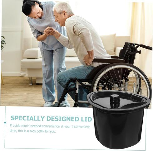 Plastic Potty Training Bucket with Lid for Kids and Seniors