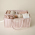 Mushie Diaper Organizer Caddy | Stylish Essentials for Newborn Changing Station (Blush)