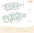 miaozhen 1 Pack 52x28 Cotton Baby Crib Sheets Soft Comfy Teal Six Playful Buffalo Boho Newborns Crib Sheet for Nursery