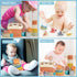 5 in 1 Montessori Baby Toys for 6-48 Months - Stacking Cups, Rings, Soft Animals, Blocks Set for Toddlers 1-3 Years