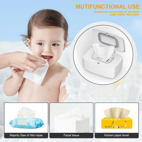 Zdolmy Wipes Dispenser, Refillable Holder for Baby Wipes, Large Capacity, Fits Most Standard Wipes