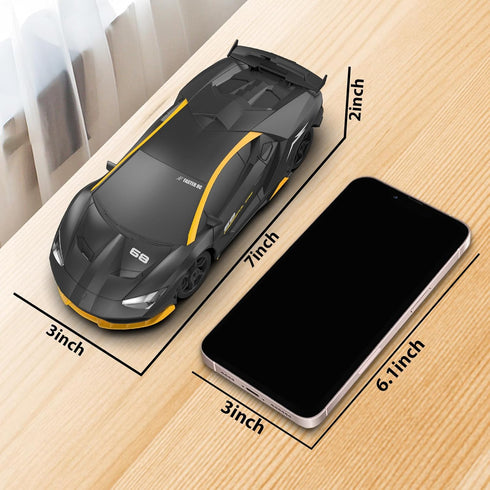 2.4GHz 1/24 4WD 15KM/H 2Pcs RC Drift Car Remote Control Car High Speed Racing Sport with LED Lights Drifting Tire Toy