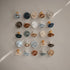 6-18 2-Pack FRIGG Moon Natural Rubber Baby Pacifier | Made in Denmark | BPA-Free (Powder Blue/Slate, Months)