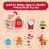 612 Set hahaland Baby Toy for Months Musical & Sensory Plush Toy with Gingerbread House, Santa, Reindeer & Rattles