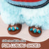 Summer 15 Sandals for Dolls - Blue Open-Toe Slippers, Cute Accessories for Photography, Display & Collectors Age Limit