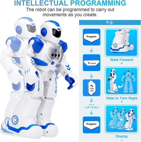 KingsDragon Robots Toy for Kids - RC Gesture Sensing Interactive Walking Singing Dancing Robot for Boys Girls Age 6-9