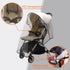 Bemece Baby Stroller Rain Cover, Universal Waterproof Windproof Travel Weather Shield with Ventilation