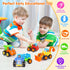 Inertia Toy Early Educational Toddler Cars, Friction Powered Push and Go Vehicles for Kids, 4PCS Gift Set