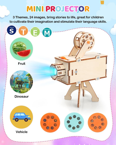 8-10-12, 5 Set 3D 8-13, 8 9 10 11 12 13 Poraxy STEM Science Kits for Kids Ages Wooden Puzzles, Toys for Ages DIY