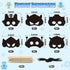 30Pcs Set BeYumi Robot DIY Mask Craft - Robots Scratch Mask Gift for Kids Boys Magic Scratch Off Paper Art Craft Kit