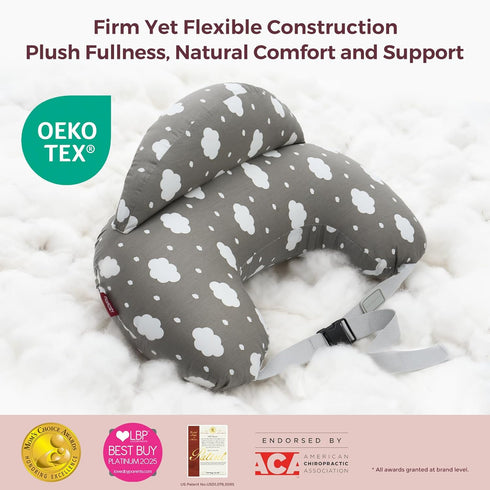 Momcozy Original Nursing Pillow for Breastfeeding-Innovative Safety Guard - Wider Feeding Pillows for More Support