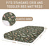 Selgkds 52''x28'' Neutral Fishing Baby Crib Sheets for Boys Vintage Bass Fishes Trout Soft Snug Fitted Crib Mattress