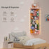 GGUO Hammock Corner Stuffed Animal Storage Net - Stuffed Animals Holder with Lights - Plush Toy Organizer Hanging